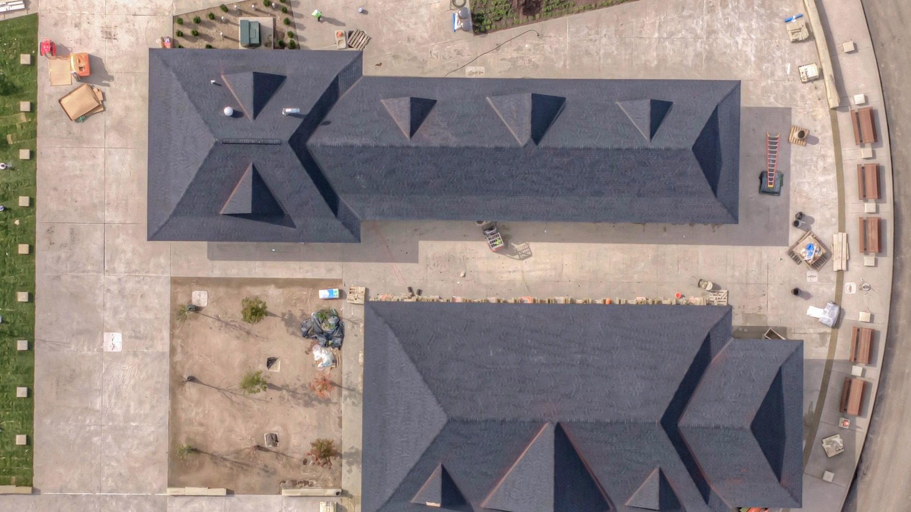 Gatehouse Pavilion, straight down, October 12, 2026