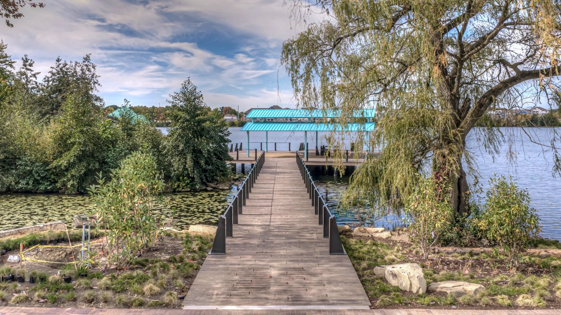Pier, approach from the park, October 12, 2026